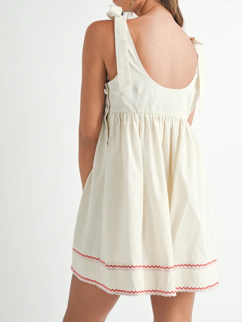NWT Tie Shoulder Dress - Picture 4 of 7